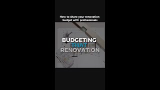 Budgeting a Renovation [upl. by Laenaj]