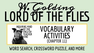 Lord of the Flies Chapter 11 Vocabulary Activities for High School [upl. by Manchester]