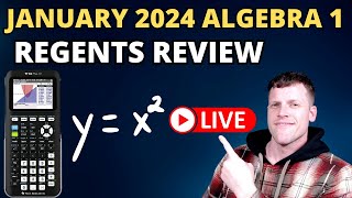 January 2024 Algebra 1 Regents Review [upl. by Beka]