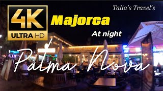 PALMA NOVA AT NIGHT all bars and restaurants October [upl. by Salchunas]