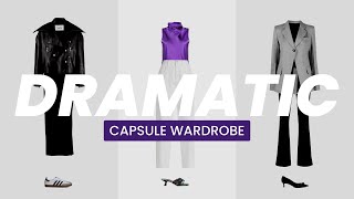 KIBBE CAPSULE WARDROBE Dramatic  Winter Outfit Ideas [upl. by Gert]