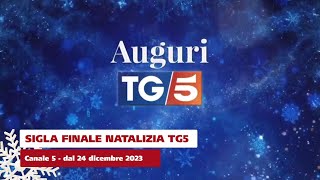 Tg5  Sigla finale natalizia  dal 24 dicembre 2023 [upl. by Kauffmann]