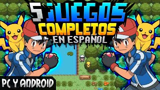 Top5 JUEGOS De Pokémon GBA COMPLETOS En ESPAÑOL Para ANDROID amp PC 2022  ElBurgerXV [upl. by Anaerol]