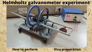 Helmholtz galvanometer experiment [upl. by Letnahc]