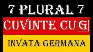 Invata Germana  PLURALUL SUBSTANTIVELOR  Lectia 7  cuvinte cu G [upl. by Dviad]