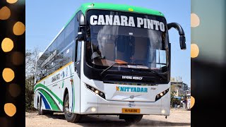 Canara Pinto MG Starz Interior and exterior walkaround Mumbai Mangalore bus [upl. by Parhe]