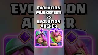 Evolved Musketeer VS Evolved Archers 🎯 clashroyale shorts [upl. by Ielarol]