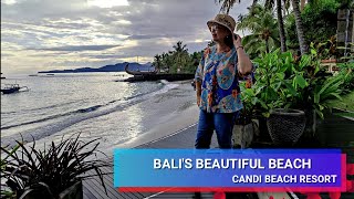 Balis Beautiful Beach feat Candi Beach Resort and Spa [upl. by Joeann]