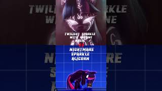 MLP  Twilight Sparkle With Arcane Magic Vs Nightmare Sparkle Alicorn Tribute Short ✨🌟💜💖 [upl. by Esiuqcaj138]