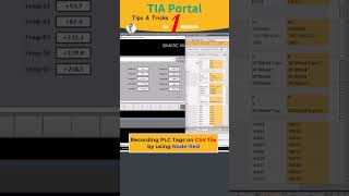 Tia Portal Data Logging to CSV Files by applying NodeRed [upl. by Kristofer]