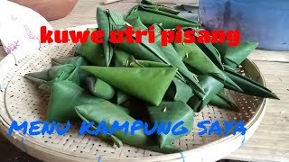 Kue utri pisang [upl. by Annahsit]