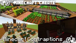 Minecraft Create Minecart Contraptions [upl. by Aisanat]