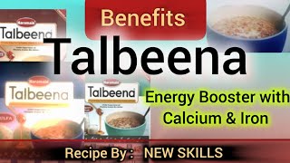 talbina  how to make talbeena  talbeena benefits  harmain talbeena  by new skills [upl. by Gyasi693]