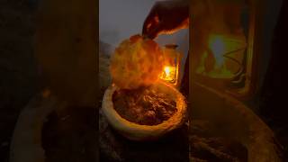 Çadır Kampında Kiremitte Köfte Kebabı 🥩🏕️  meatball kebab on tile in a tent camp [upl. by Lecroy]