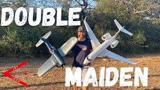 Freewing PJ50 and Eflite 12m Corsair Maiden [upl. by Delores]