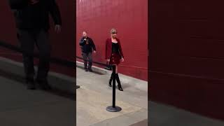 Taylor Swifts bodyguards asked photographers to stand up to prevent them from getting inapproprite i [upl. by Patterman]