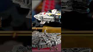 Lego Star Wars Millennium Falcon Vs Ghost Phantom II Battle  Which Lego is the best set [upl. by Anigriv]