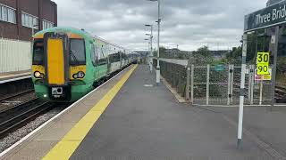 Southern passing three bridges for London Victoria [upl. by Anidal]