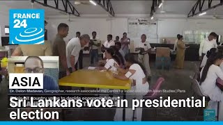 Sri Lankans vote in crucial presidential election • FRANCE 24 English [upl. by Letsyrc210]