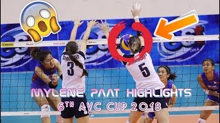 Mylene Paat  Strong Facial Hit AVC Cup 2018 Highlights [upl. by Combes]