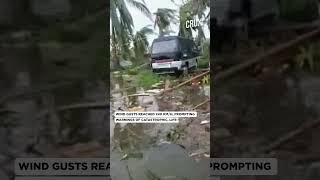 Powerful Super Typhoon ManYi Causes Destruction In Catanduanes Heads For Luzon In Philippines [upl. by Aniad]