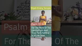 Psalm 334 Calendar Daily Verses By Tarishi Bethel AG Church International Worship Centre [upl. by Einhpad604]