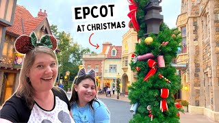 Christmas Time at Epcot  Disney World [upl. by Valerye]