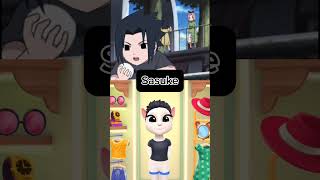 Sasuke🤘 cosplay by My talking Angela2 sasuke anime uchiha shorts subscribe trending [upl. by Gnaht342]