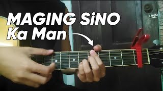 quotMaging Sino Ka Manquot Justin Vasquez CHORDSPLUCKING Lesson [upl. by Oibirot]