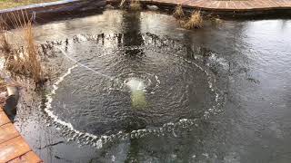 Pond aeration in winter  ErumAqua [upl. by Cyndie]