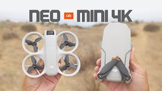 BATTLE OF THE CHEAPEST DJI Neo vs Mini 4k [upl. by Noe878]