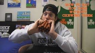 How to Eat 15 Hot Dogs Without Actually Chewing Them Must See [upl. by Bagger]