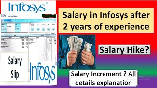 Infosys Salary After 2 years of Experience  Salary Increment in Infosys  Salary Hike Infosys [upl. by Nodla369]