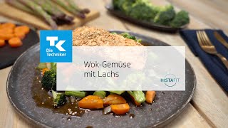 WokGemüse mit Lachs  Histaminarmes Rezept [upl. by Baptiste]