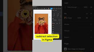 👉How To Use Subtract Selection in Figma ➡️ How To Crop Images into Shapes in Figma 👀 figma [upl. by Allimac]