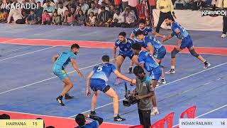 finalHARYANA VS INDIAN RAILWAY 70TH SENIOR NATIONAL AHAMADNAGAR KABADDI MATCH 2024 [upl. by Anilrac]