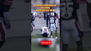 Auburn Player delivers monster hit 😳😳 auburn arkansas ncaa shorts [upl. by Corrinne]