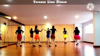 Teressa  Line Dance  Demo  Beauty LD Sunrise  Mei2 LD Class [upl. by Edyak]