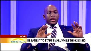 Be patient to start small while thinking big  Vusi Thembekwayo [upl. by Coates]