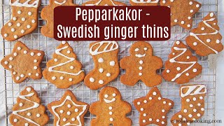 Pepparkakor  Swedish ginger thins [upl. by Beichner677]