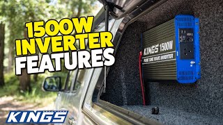 1500W Pure Sine Wave Inverter Features Rundown Adventure Kings [upl. by Siana]