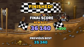 36140 Points in GRASPING AT STRAWS  Hill Climb Racing 2 [upl. by Akirdnas]