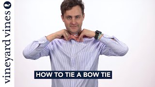 👔 How to Tie a Bow Tie Step by Step  vineyard vines [upl. by Gilbert]