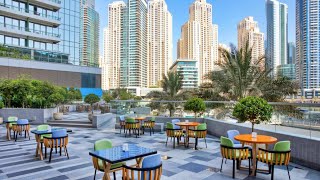 Crowne plaza Dubai Marina Breakfasts Buffet 2022 بوفه صبحانه هتل کرون پلازا دبی مارینا [upl. by Llenna794]