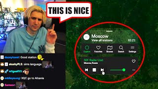 xQc VIBES to International Radio Stations Funny Moments Part 3 [upl. by Harelda523]