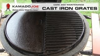 Kamado Joe Cast Iron Care amp Maintenance [upl. by Leduar]