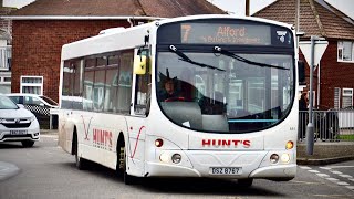 Nice B7 Hunts Coaches SB05 DSZ8767 Ex MX05CKC Volvo B7RLEWright Eclipse Urban [upl. by Oremodlab]