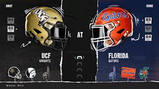 UCF vs Florida Week 6 Simulation 2024 Season  College football 25 [upl. by Ijok]