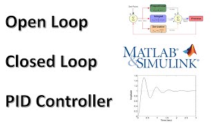 Open Loop amp Closed Loop amp PID Controller MATLAB Simulink [upl. by Josefa]