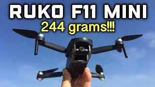 Ruko F11 Mini 244 grams No Registration No Remote ID Beginner Drone Review [upl. by Lidda]